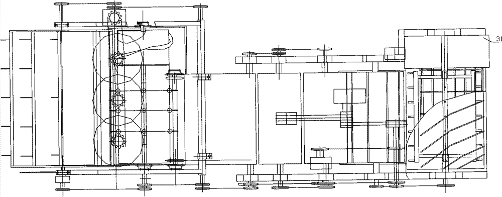 Method for ananas leaf harvesting and fiber extracting by adoption of combined harvester