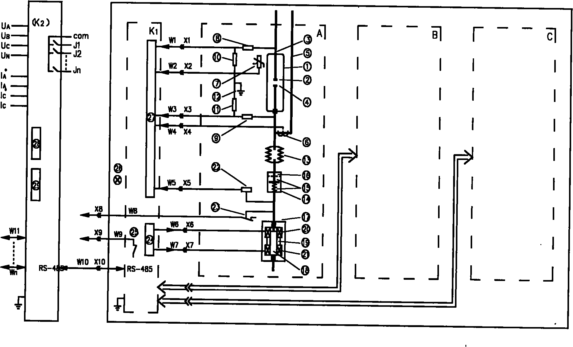 Switching appliance for AC circuit