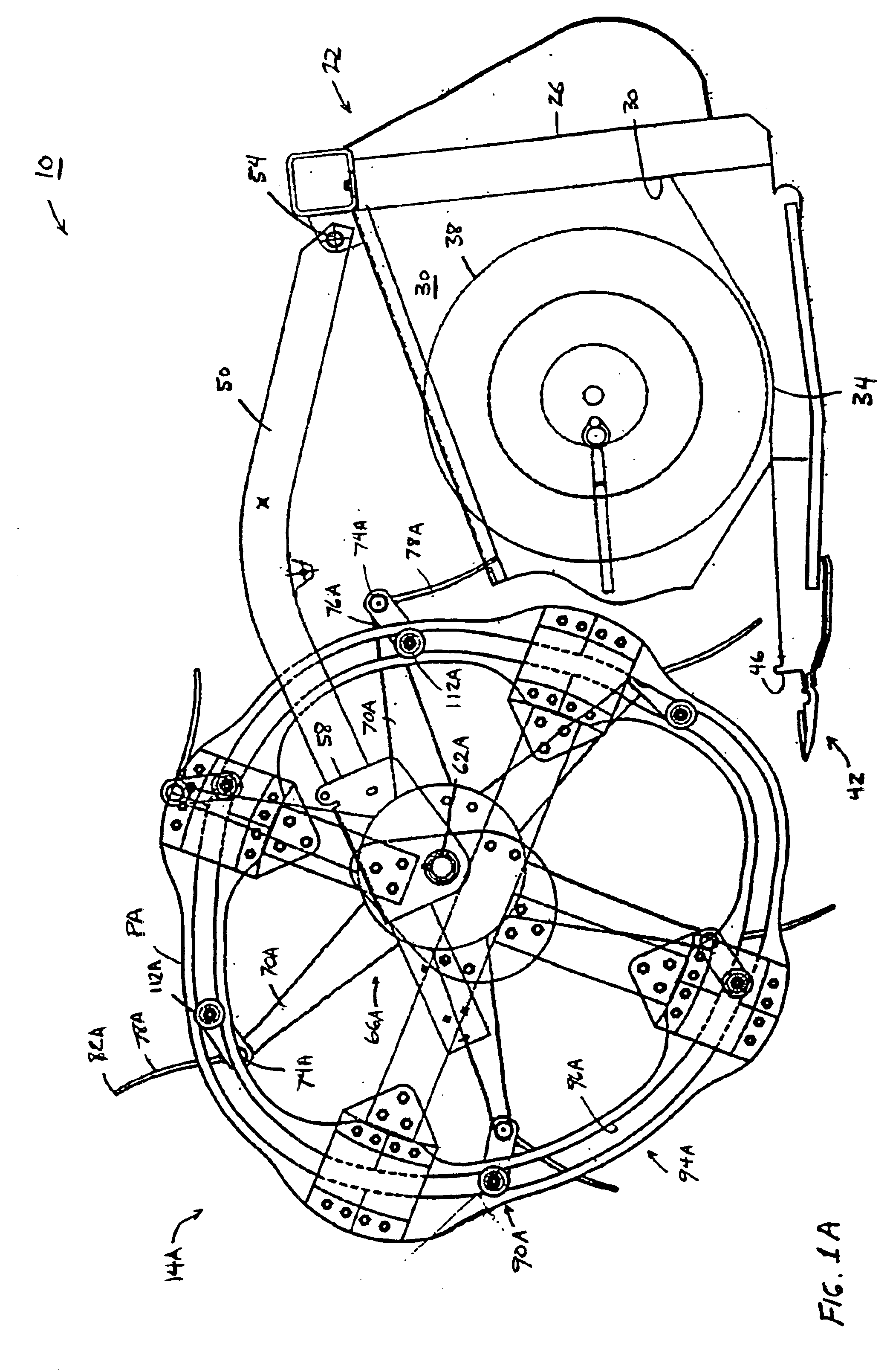 Harvester pickup reel controlling the tine tip path