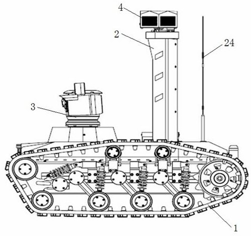 Information reconnaissance robot for blowout out-of-control environment of oil and gas well