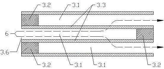 Diesel engine tail gas filter