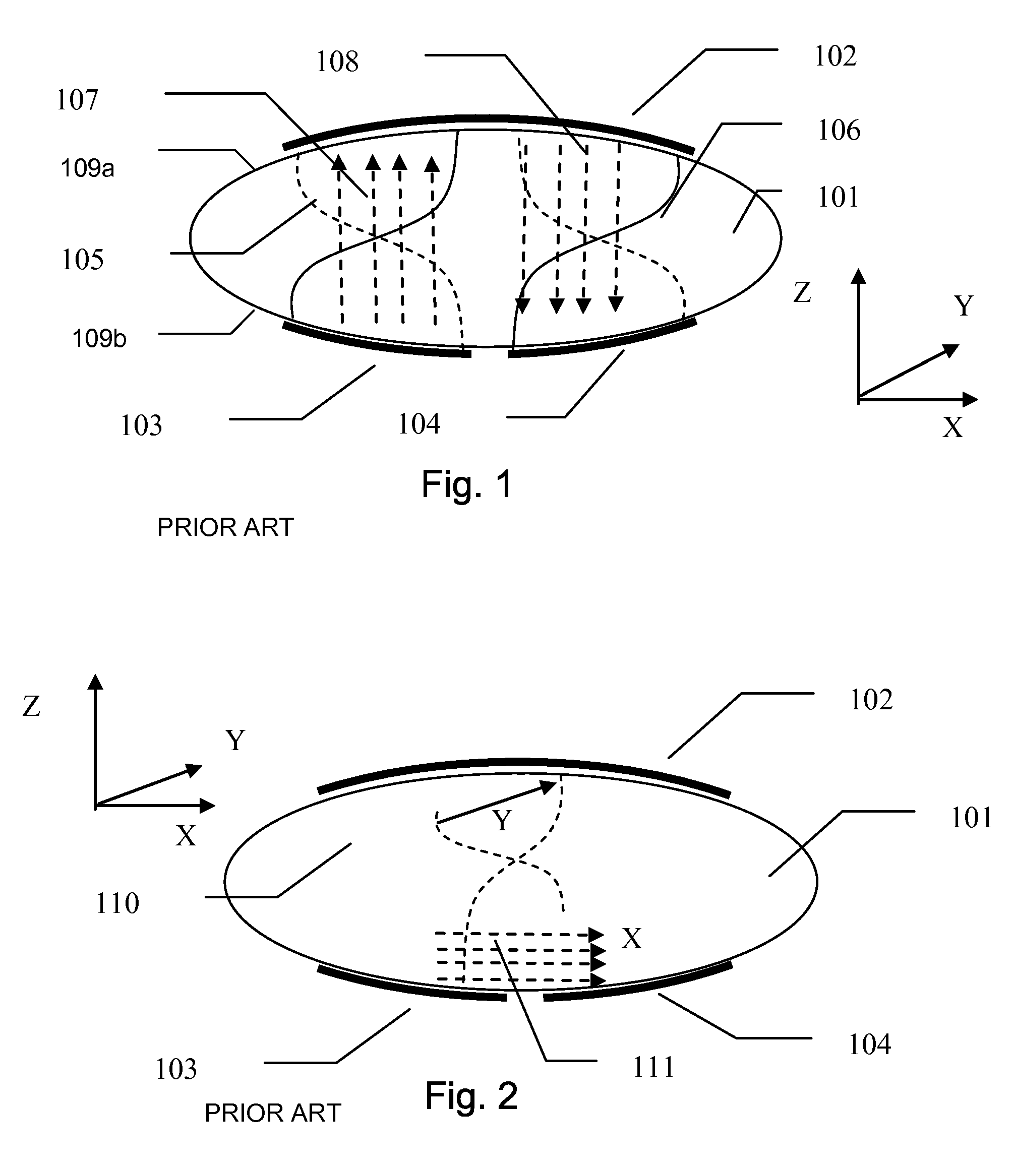 Lateral excitation of pure shear modes