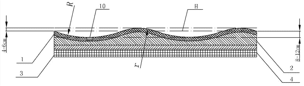 Intelligent concealed ice breaking skidding resisting system of expressway