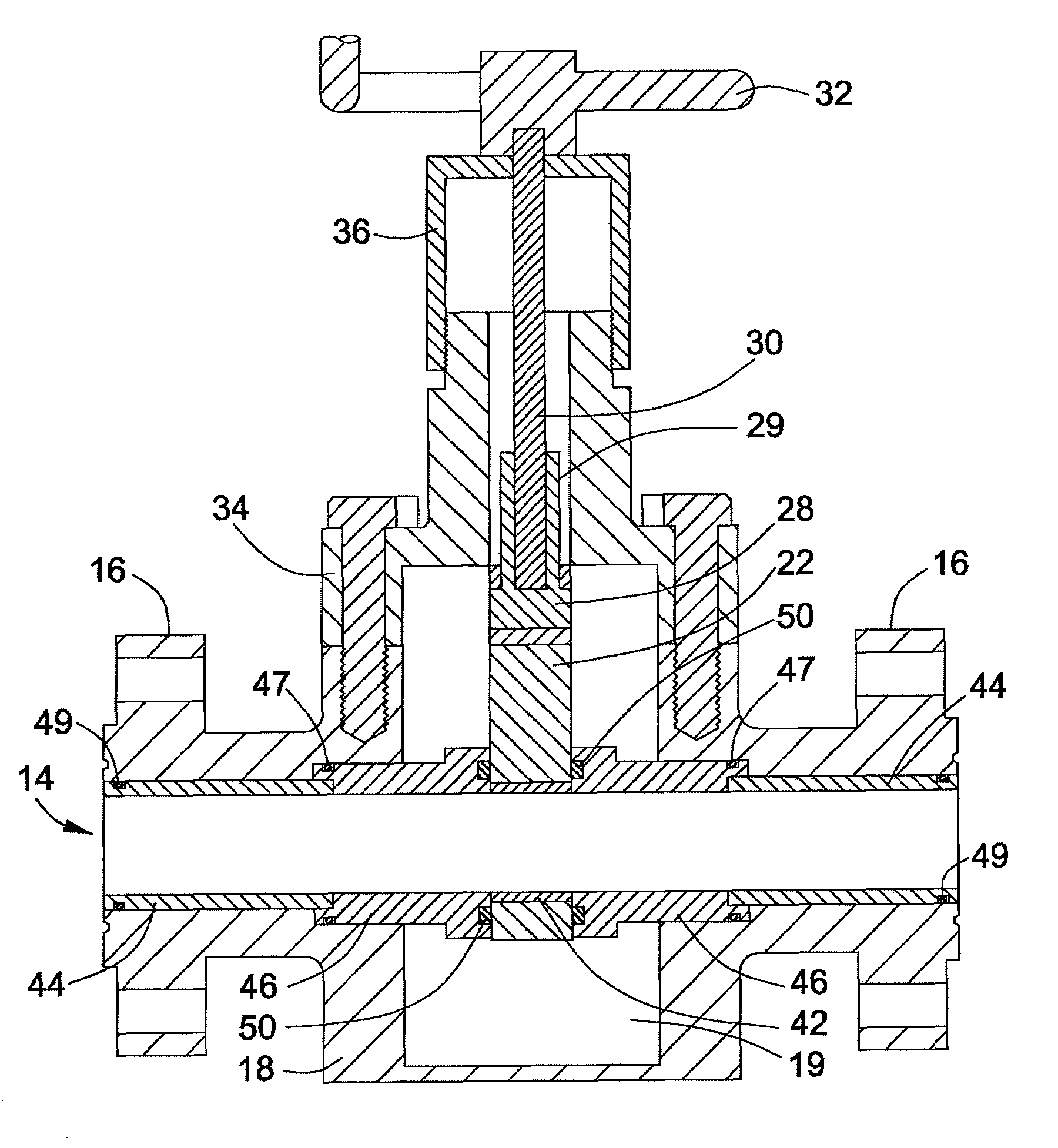 Gate valve with replaceable inserts