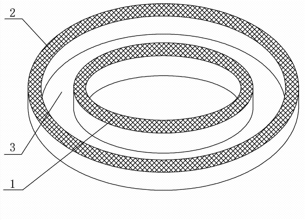 Ring sanding device and method for determining surface structure depth of road