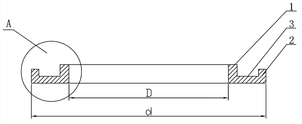 Ring sanding device and method for determining surface structure depth of road