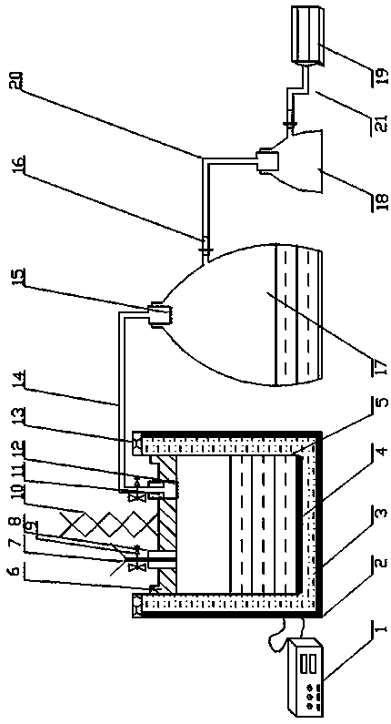 Controllable heating vacuum pressure filtration solid-liquid separation device