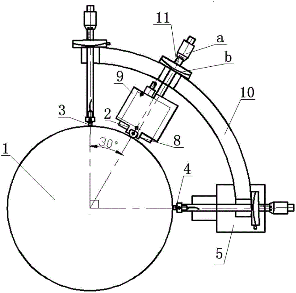 Electric runout in-situ measuring device and measuring method for separating spindle rotation error