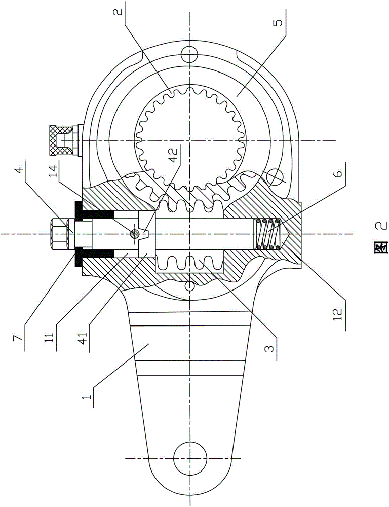 A new type of manual adjustment arm with automatic positioning and locking