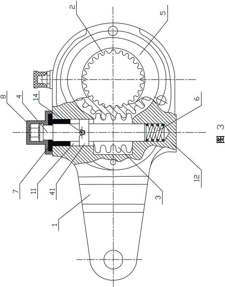 A new type of manual adjustment arm with automatic positioning and locking