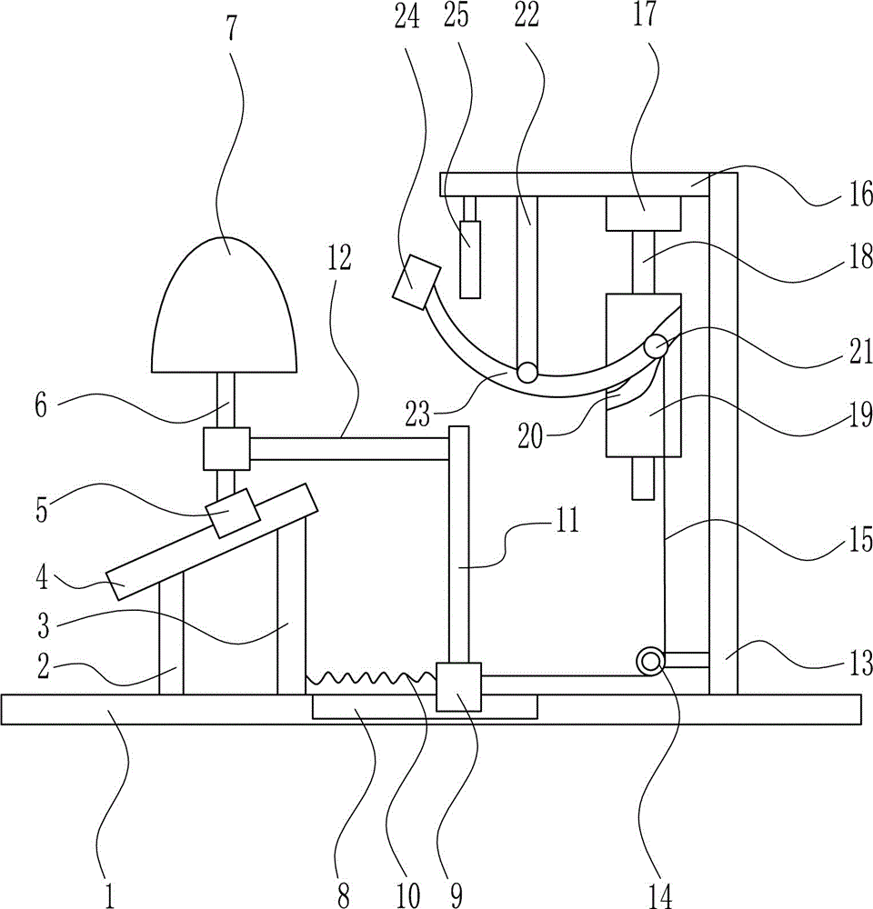 Safety reminding device for machining workshop