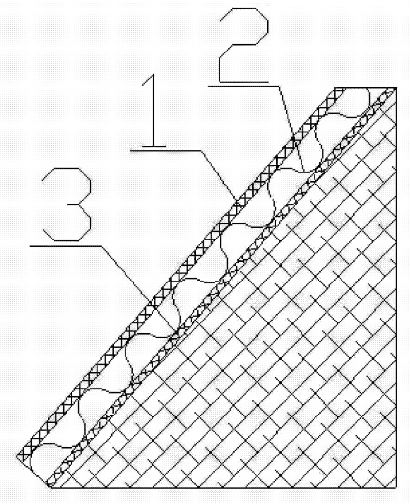 Method for planting vegetation on the karst area slope