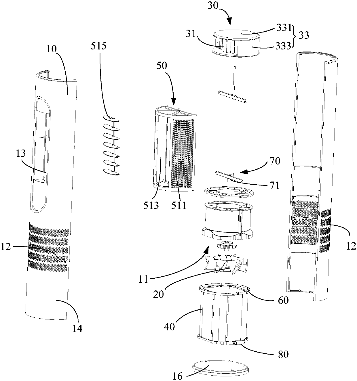 Air-conditioning cabinet and air outlet control method of air-conditioning cabinet