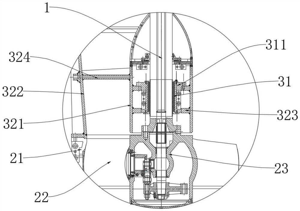 Vertical axial flow pump