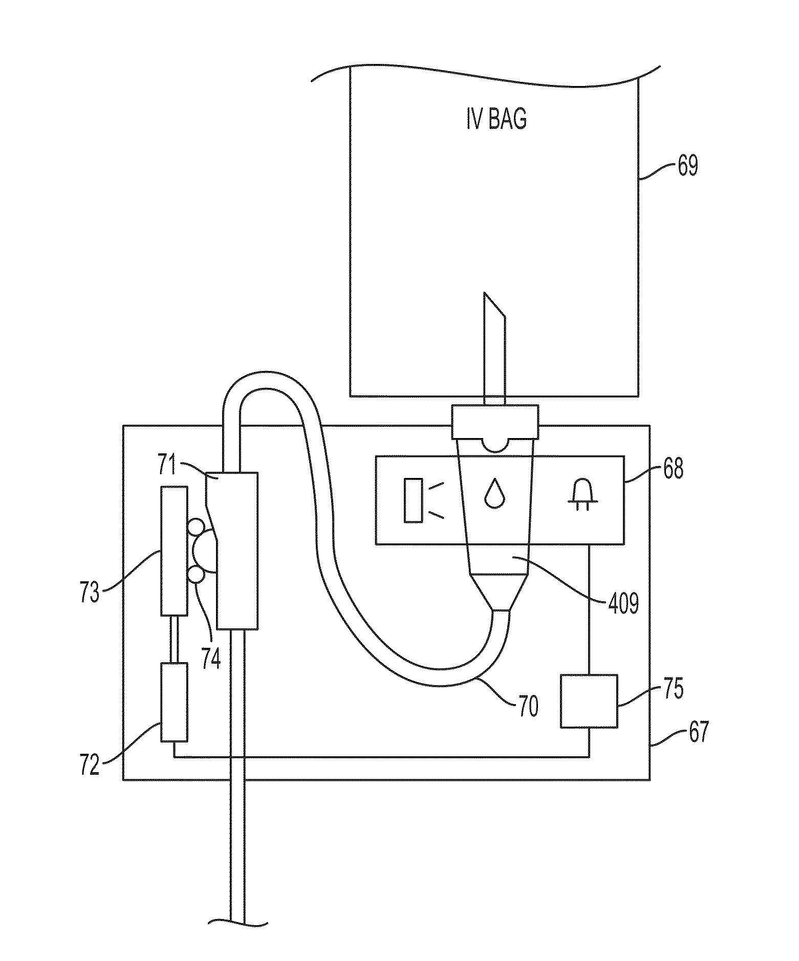 Flow meter using a dynamic background image