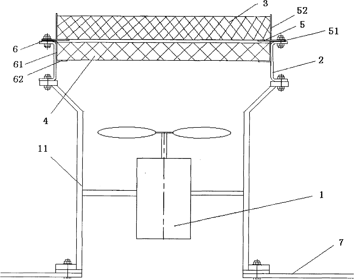 Salt fog resistant system for wind generating set at sea