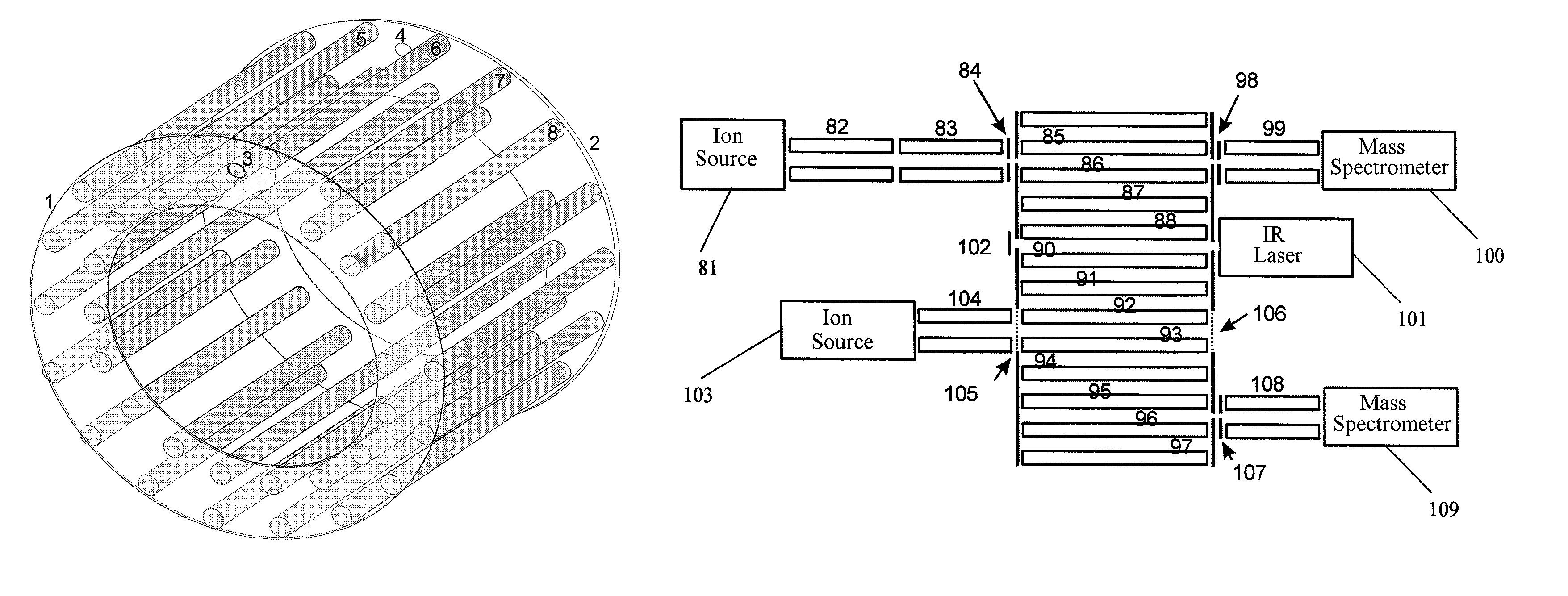 Storage bank for ions