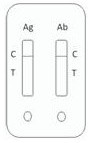 Rapid combined detection device for novel coronavirus antigen and antibody in saliva and preparation method thereof