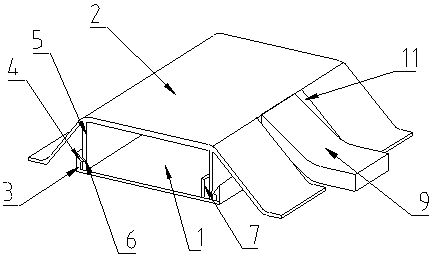 Optical cable wiring trough capable of feeding and turning optical cable flexibly