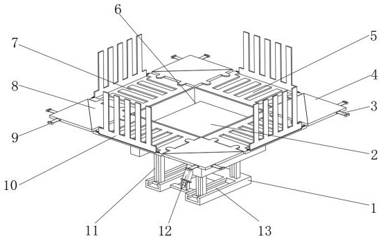 Supporting operation platform for high-rise steel structure construction and mounting method of supporting operation platform