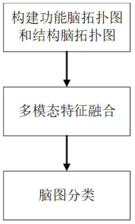 Brain map classification method based on deep multi-modal graph convolution