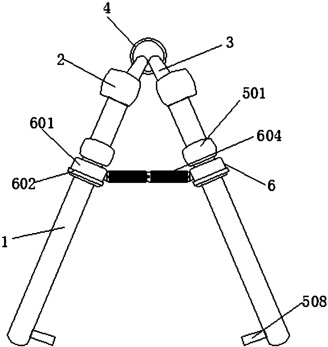 Narrow space clamping anti-scald bowl clamping device capable of realizing side surface control