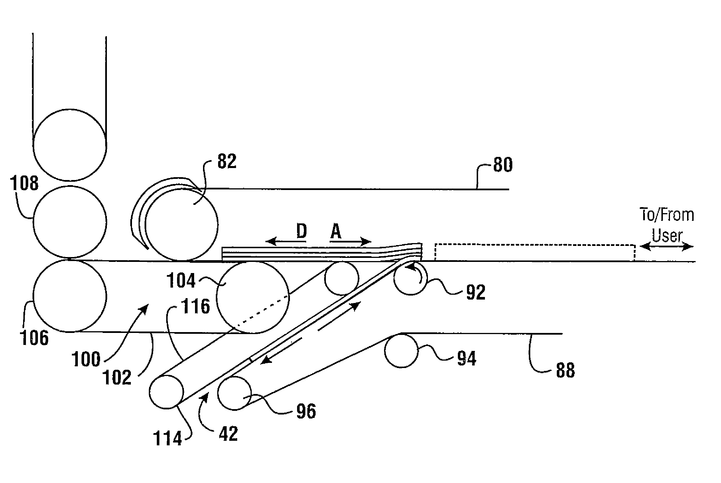 Check cashing banking system controlled responsive to data bearing records