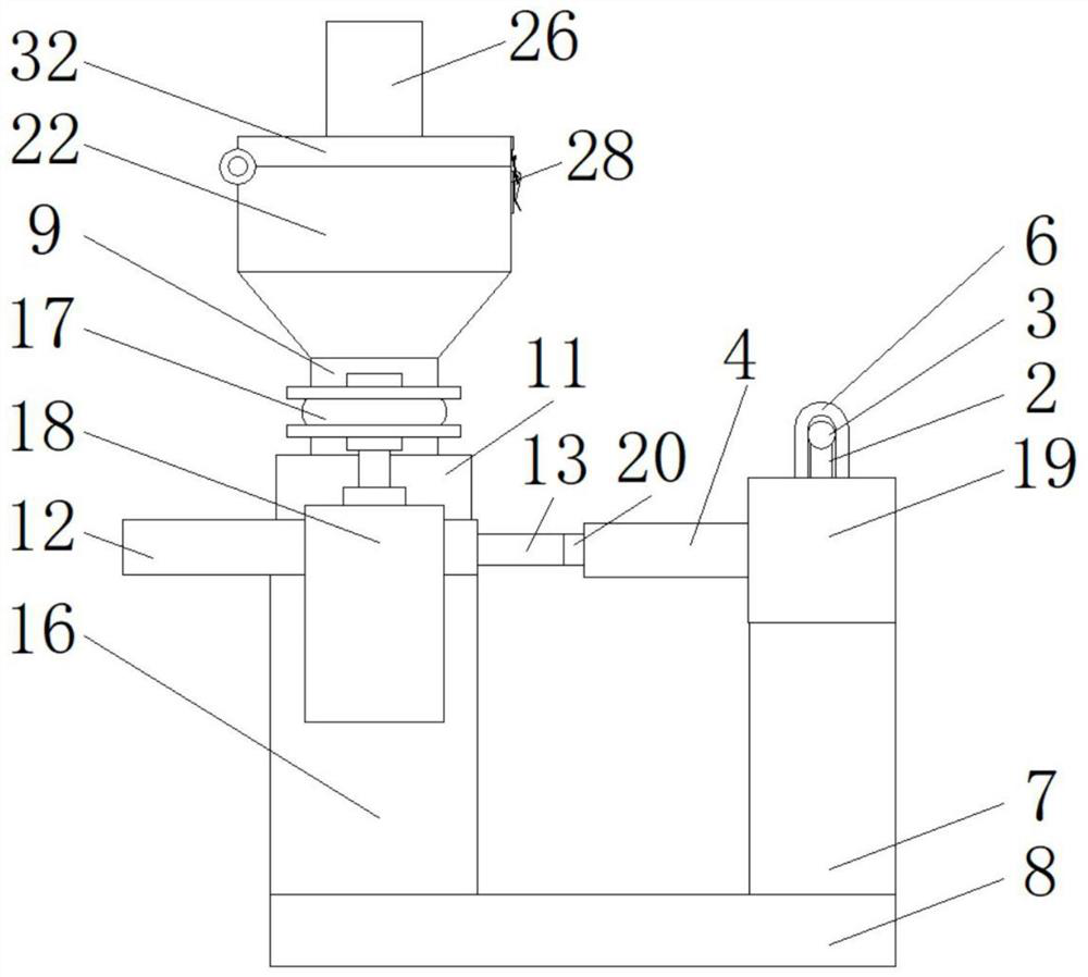 Precise feeding device of tabletting equipment for tablet production