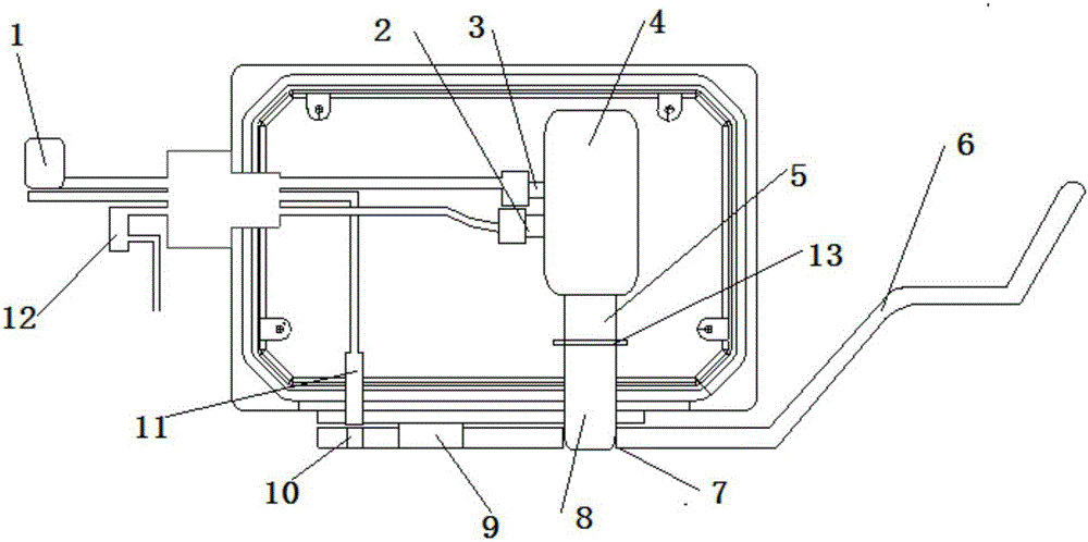 Semiautomatic pneumatic lock and working method thereof