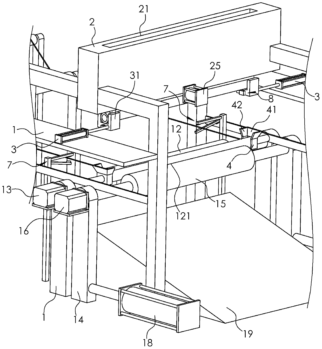 Warp-direction winding inspecting machine