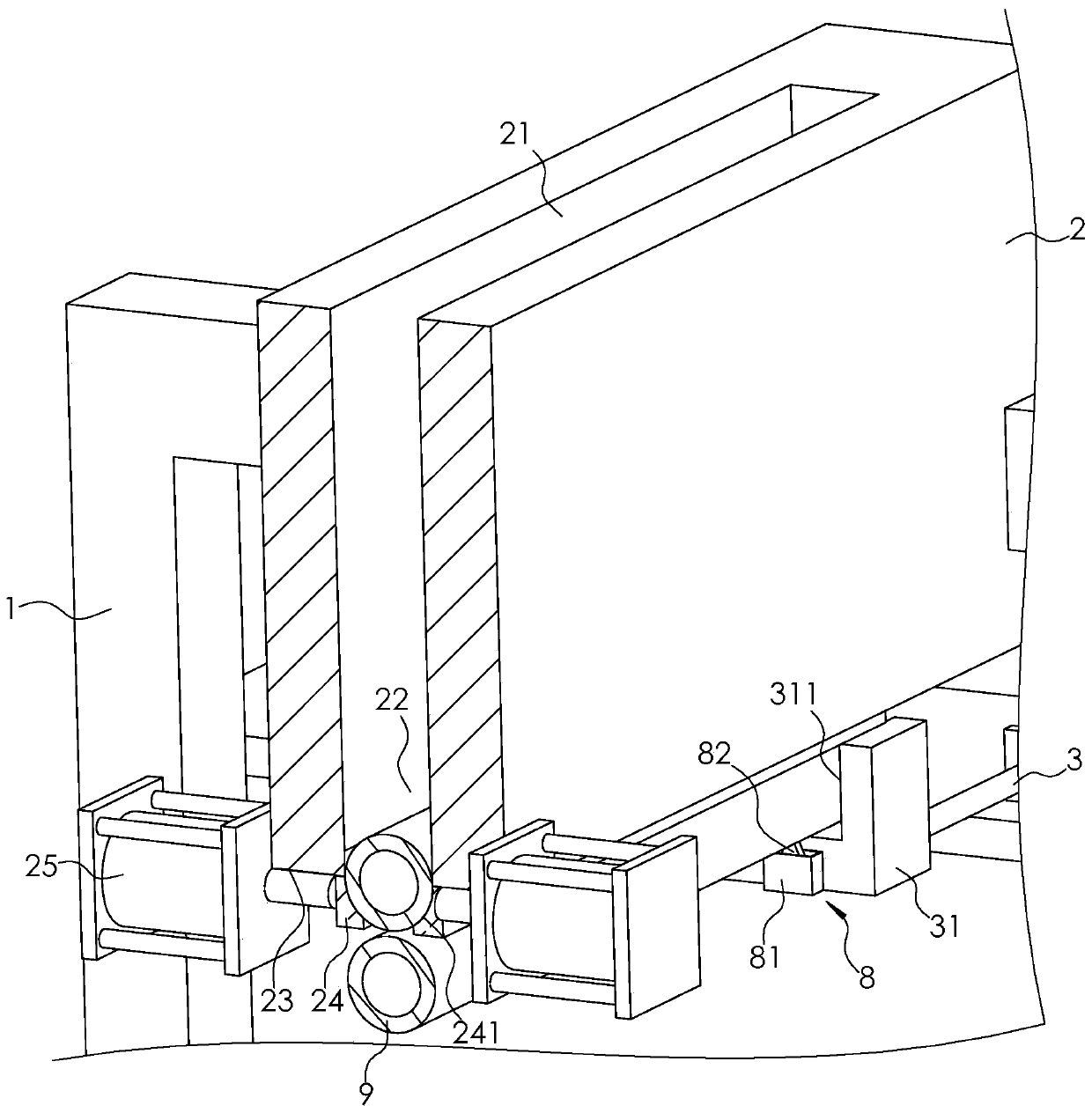 Warp-direction winding inspecting machine