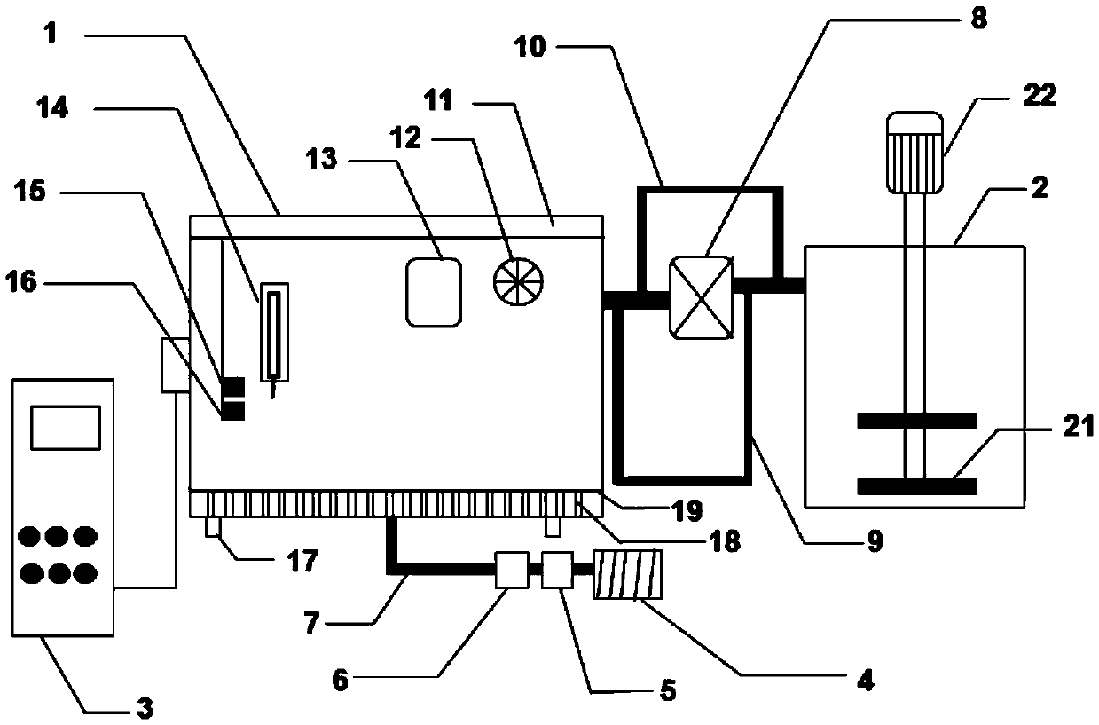 Concrete seawater environment dry-wet cycle test device