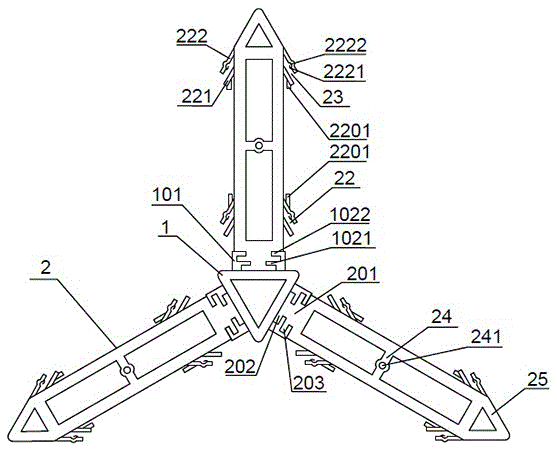 Multi-face LED lamp aluminum profile