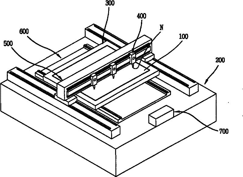 Device used for controlling liquid crystal dripping