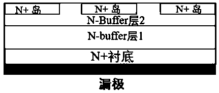 Half-cell structure of gate power MOSFET anti-single-particle-burnout device