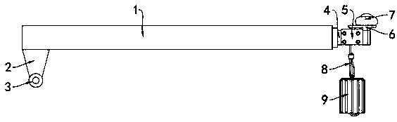 Anti-collision device of crane for building construction