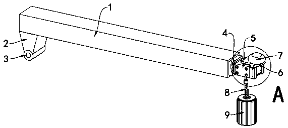 Anti-collision device of crane for building construction