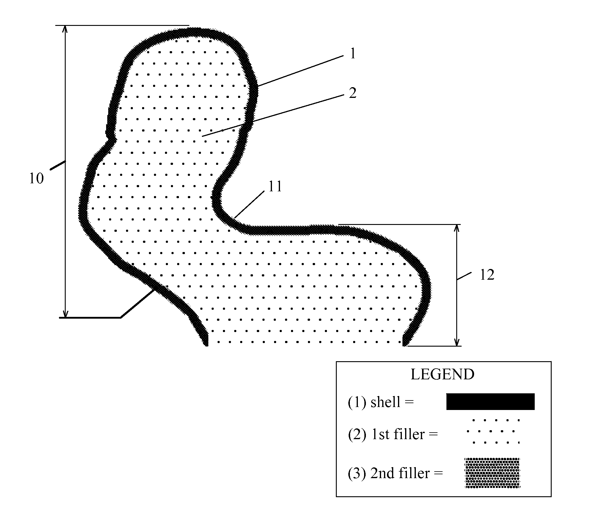 Concha-fitting custom earplug with flexible skin and filler material