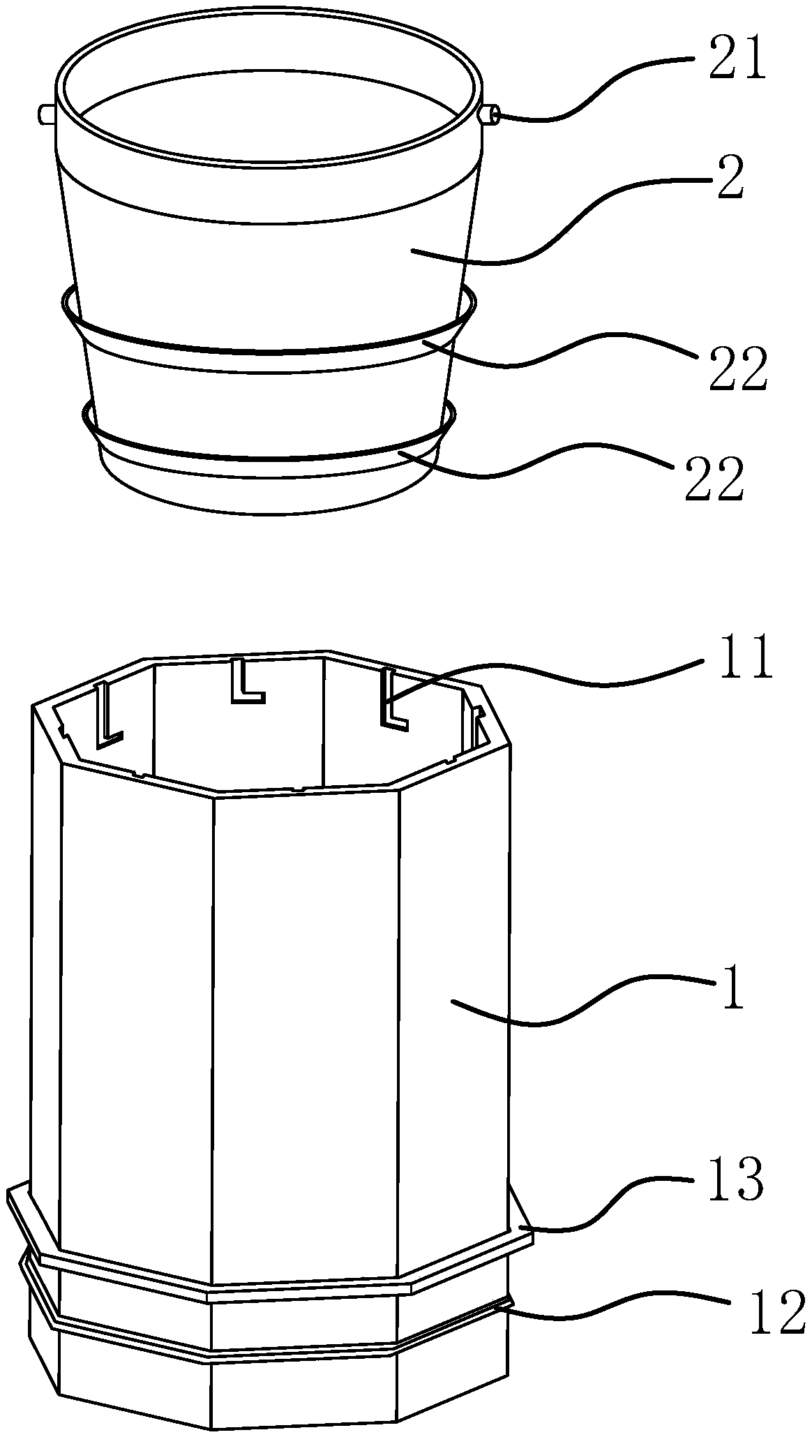 Plant planting structure for water surface planting