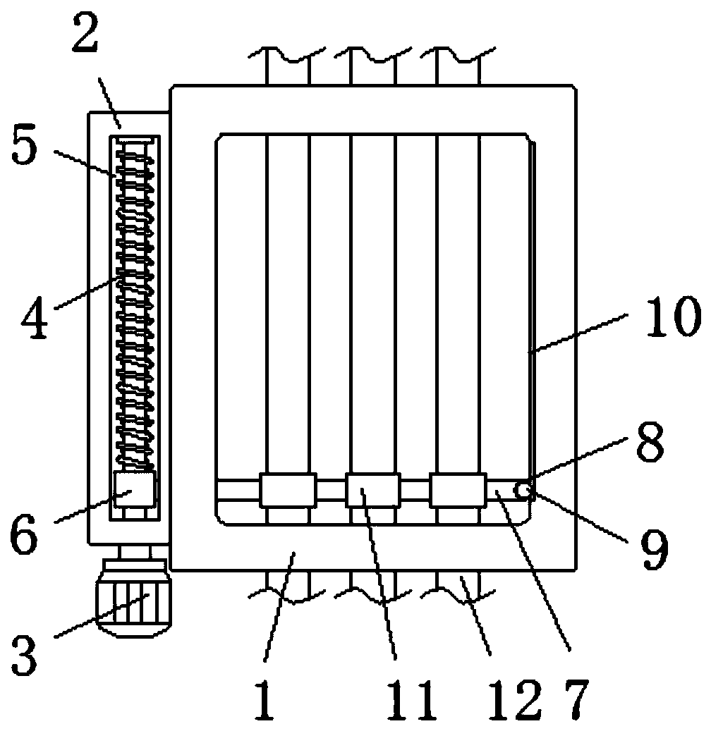 Environment-friendly flue gas purification device for garbage incineration