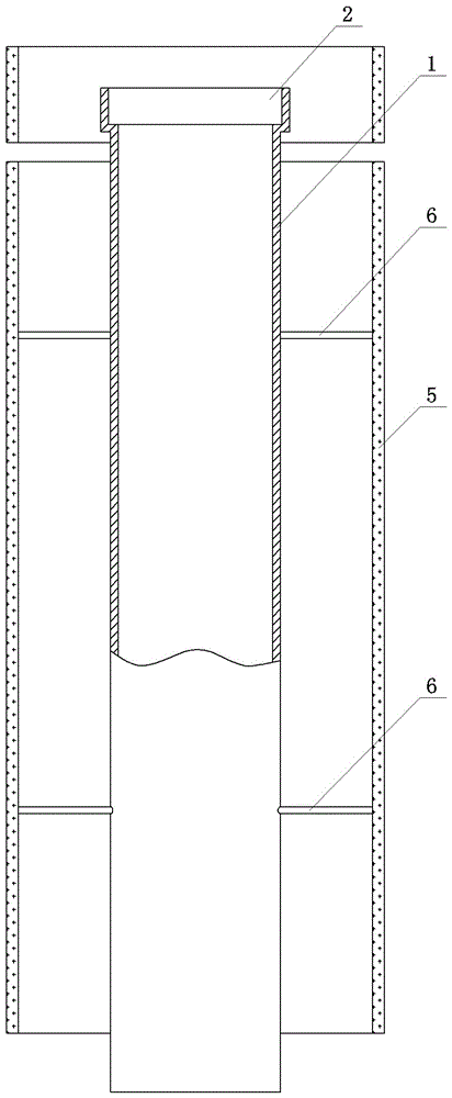 Water source heat pump central air conditioning water source well inside and outside integrated welding type same well recharge device