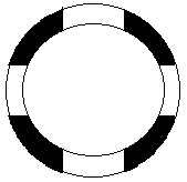 A method of winding compensation in via holes