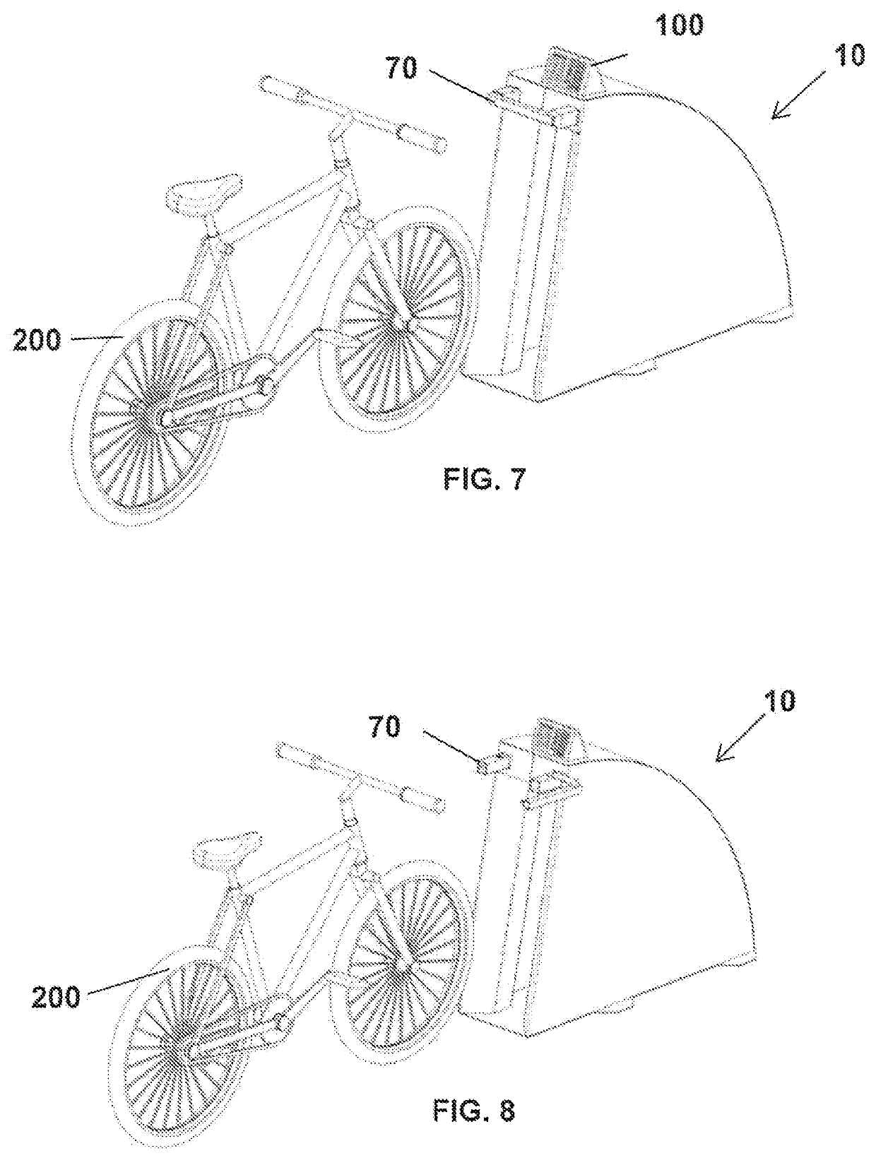 Integrated bicycle rack and lock station