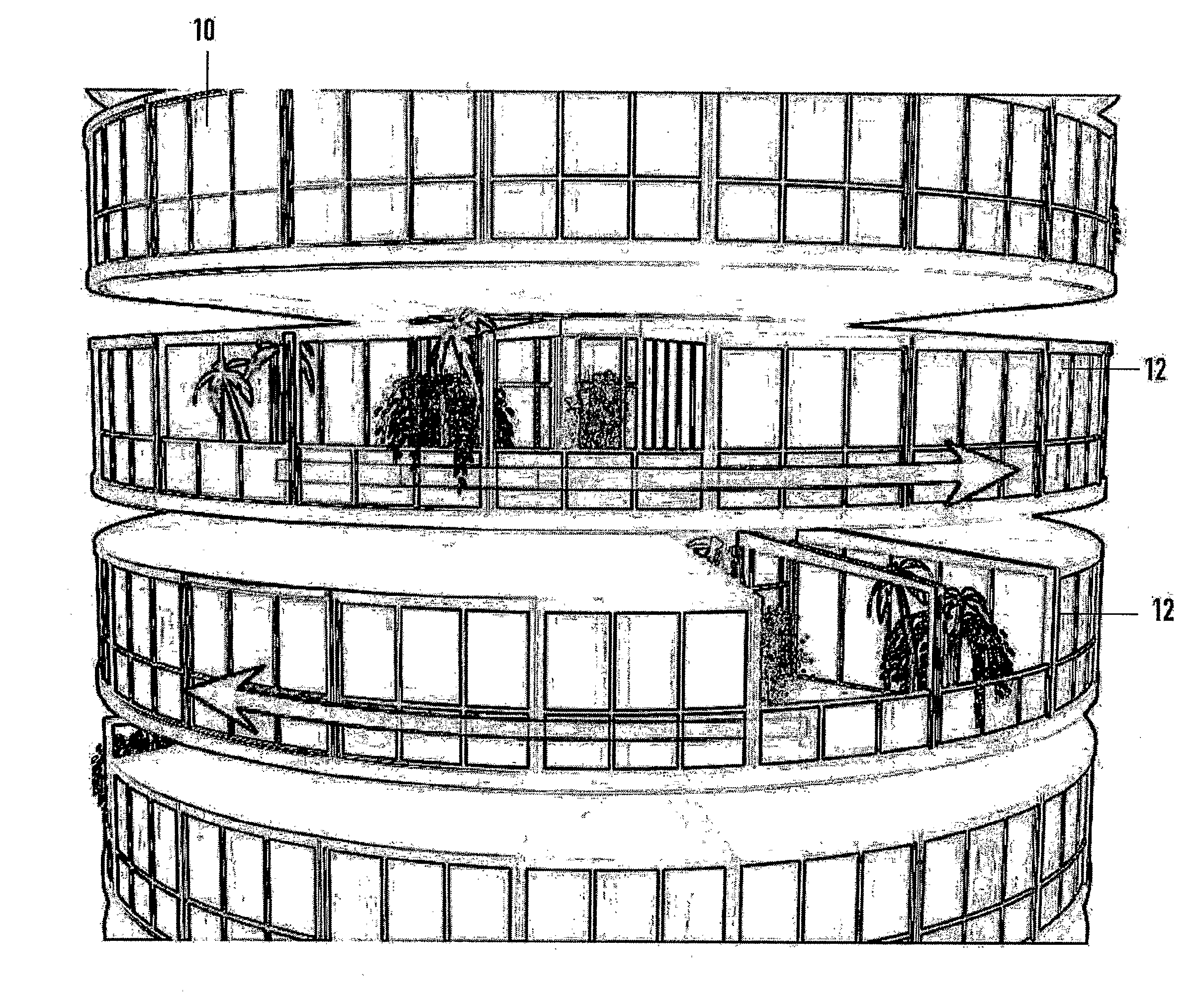 Rotatable building structure