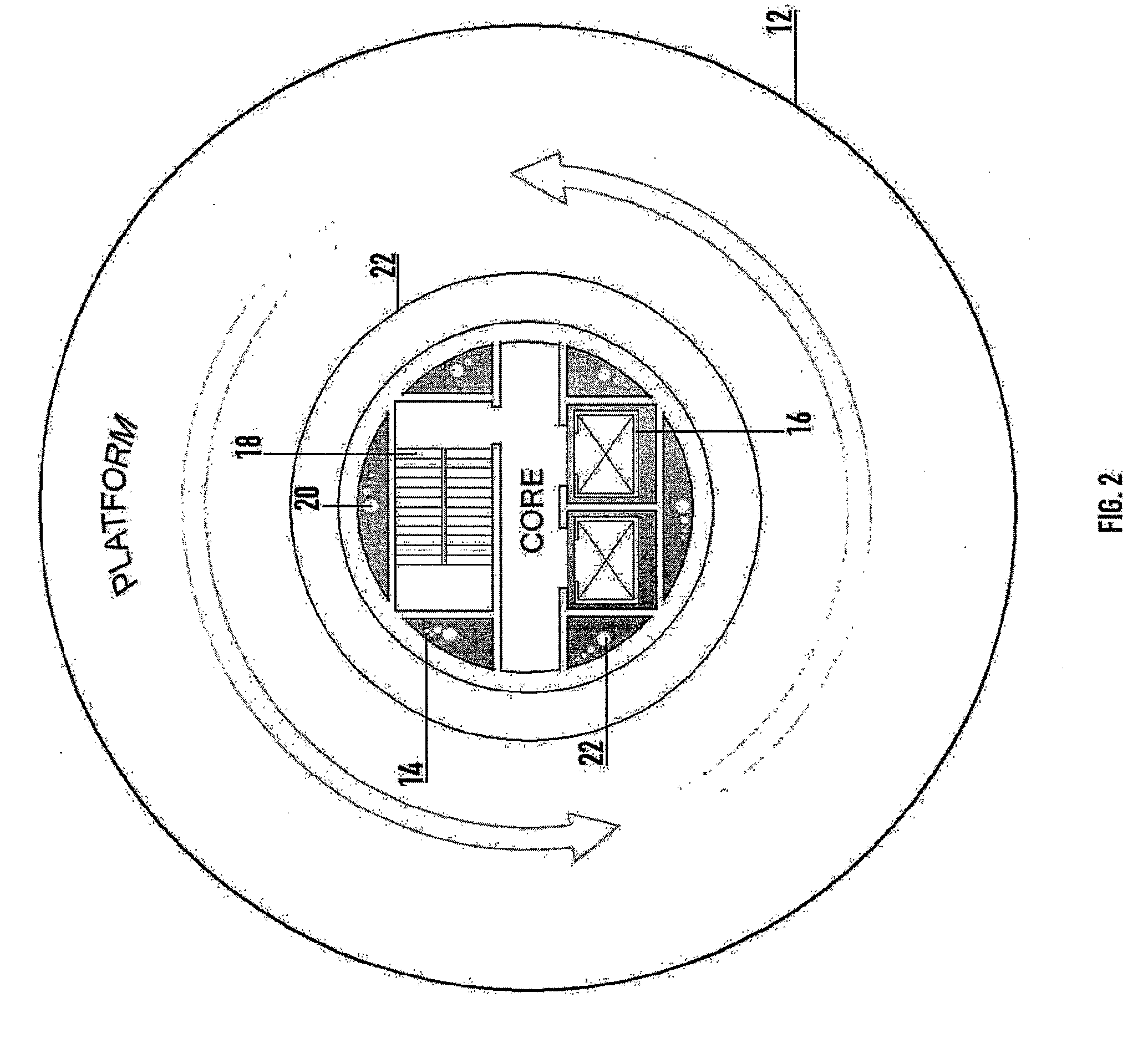 Rotatable building structure