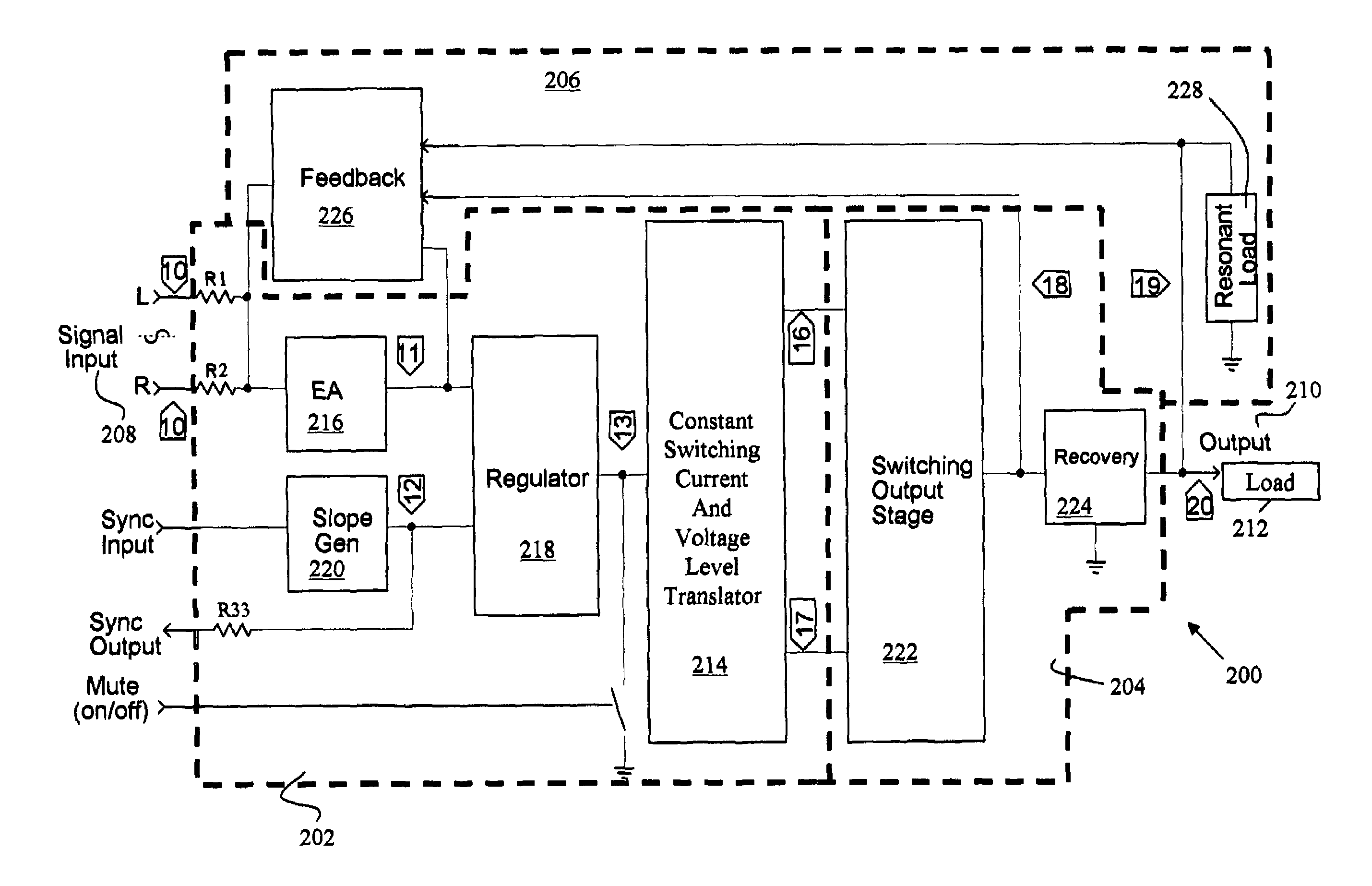 Switching power amplifier