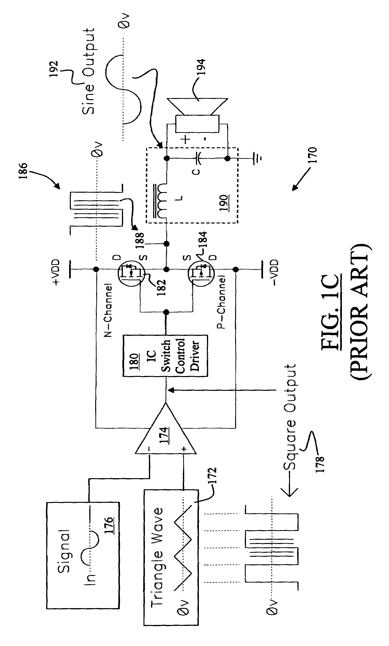 Switching power amplifier