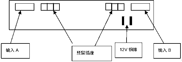 High-density cabinet energy-saving power supply device based on dual input power supplies