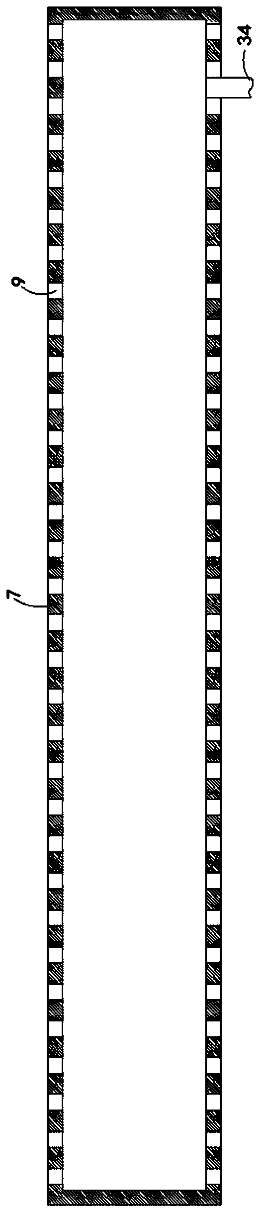 Planar fixed swing type dip dyeing device applied to fabric processing