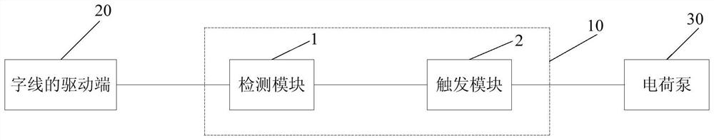 Circuit and nand flash for reducing programming setup time of nand flash